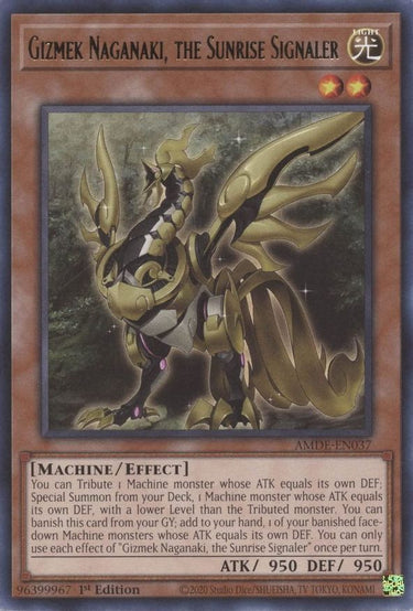Gizmek Naganaki, the Sunrise Signaler | AMDE-EN037